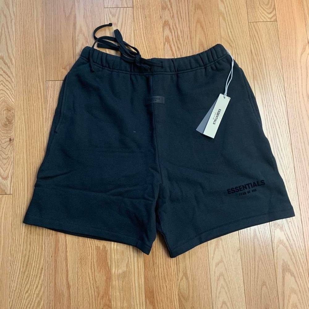 Fear of God Essentials Black Athletic Shorts